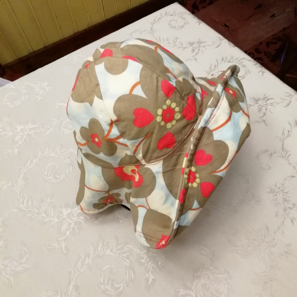 Handmade Cotton Wide Brim Sun Hat - Picture 7 of 8